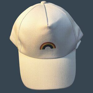 Pride Rainbow Ball Cap White Rainbow Brim LGBTQ Gay Pride